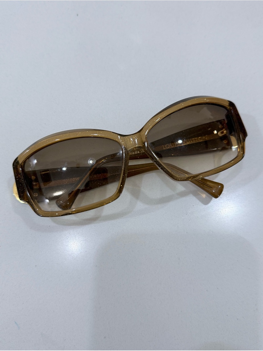 LOUIS VUITTON LV Sunglasses Z0100W PVC Brown Sparkling Acetate - Picture 5 of 5